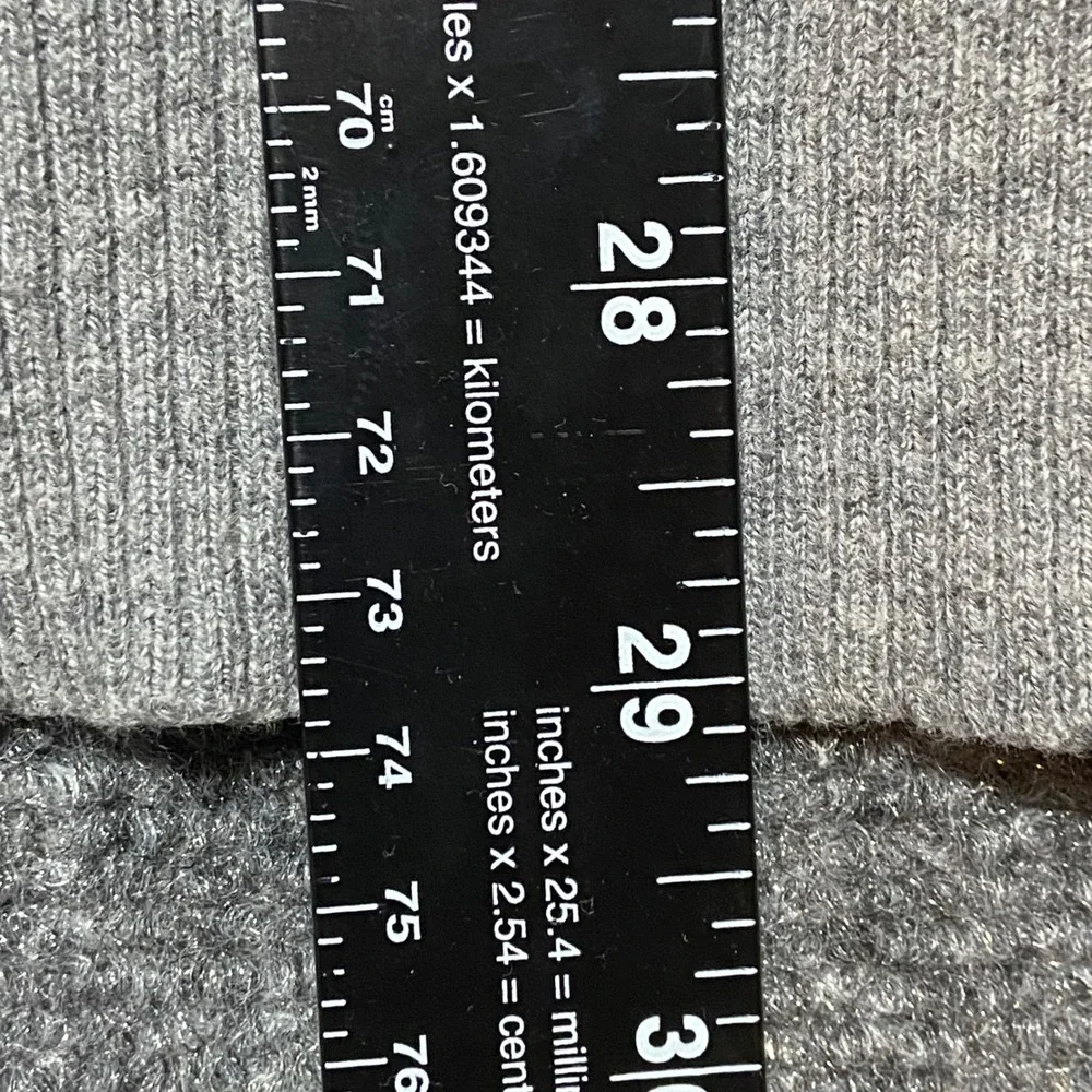 Aeropostale Mens Gray Striped V-Neck Cotton Wool Blend Sweater L Preppy Casual
